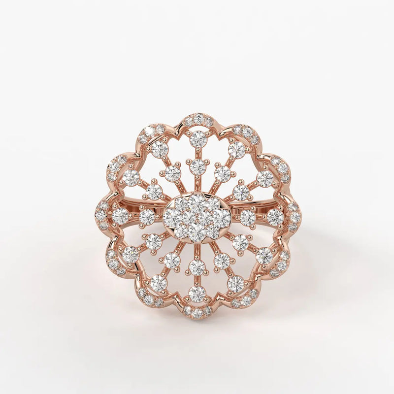 Sunlace Bloom Diamond Ring
