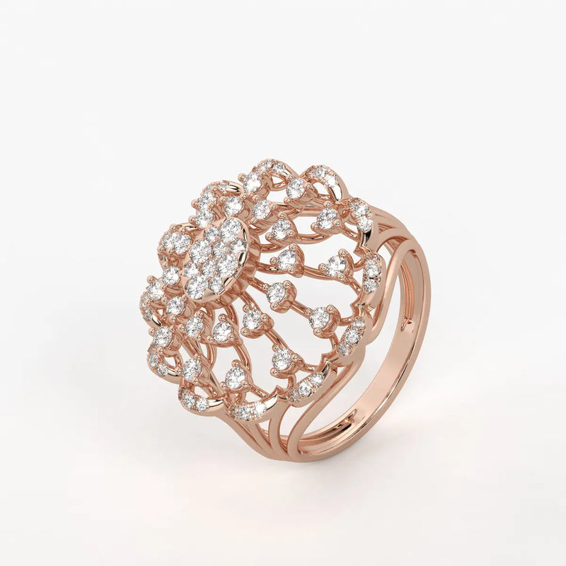 Sunlace Bloom Diamond Ring