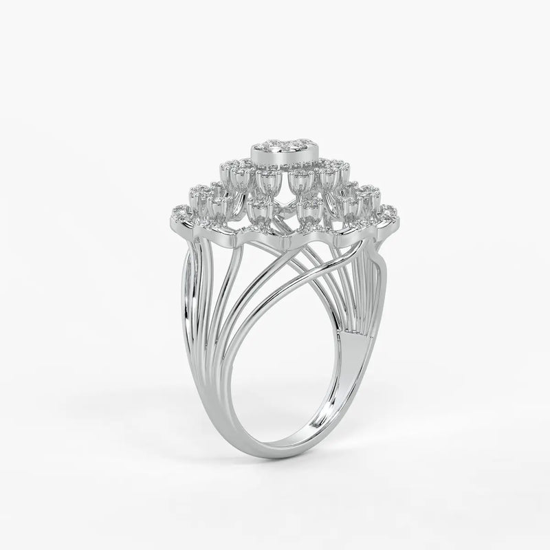 Sunlace Bloom Diamond Ring