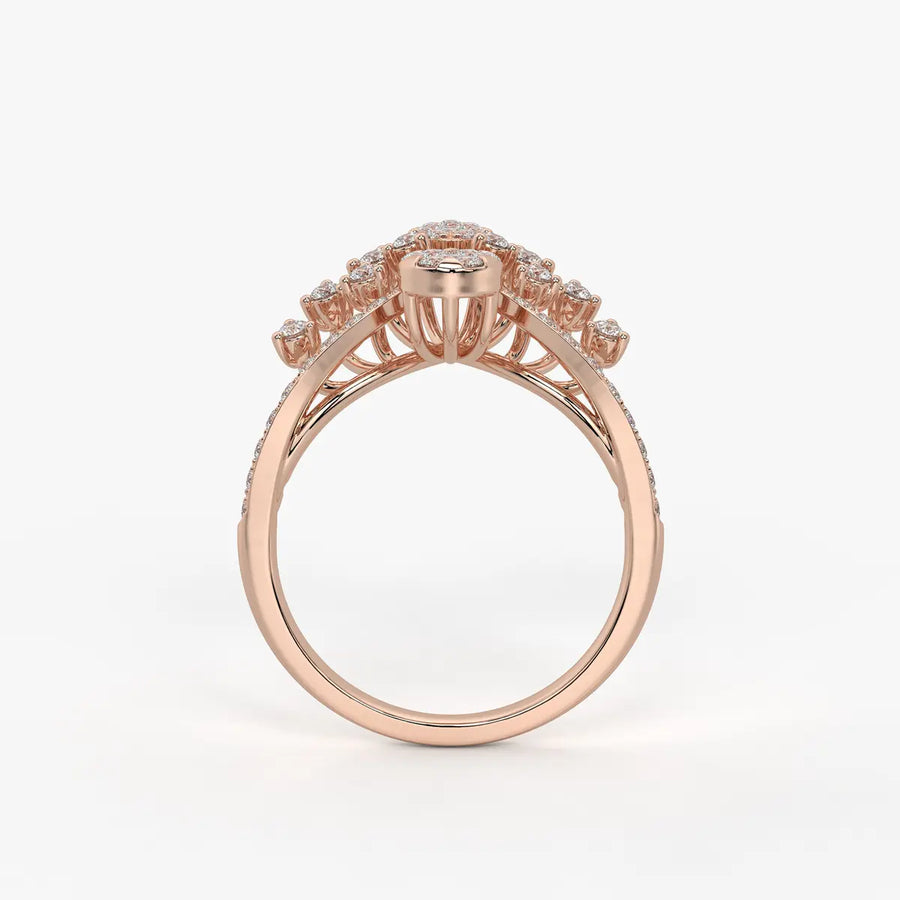 Elaris Regal Bloom Arc Ring