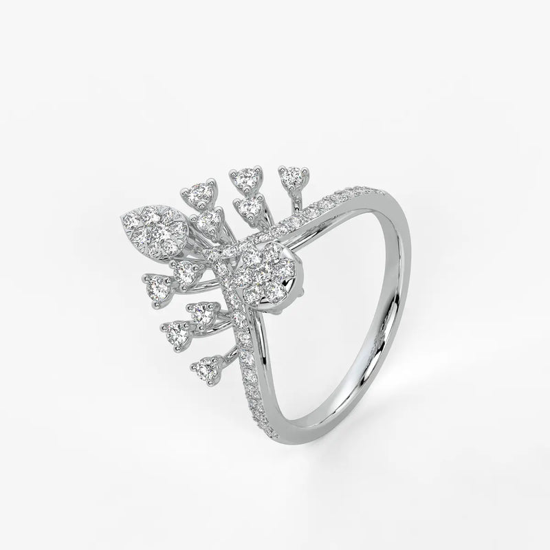 Elaris Regal Bloom Arc Ring