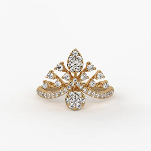 Elaris Regal Bloom Arc Ring