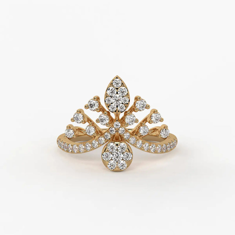 Elaris Regal Bloom Arc Ring