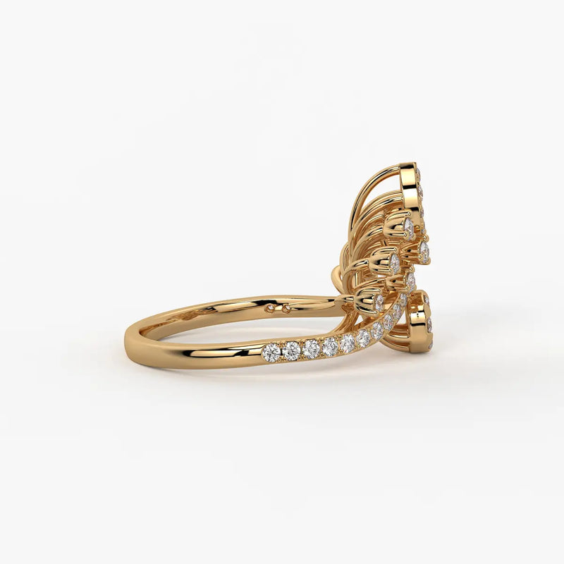Elaris Regal Bloom Arc Ring