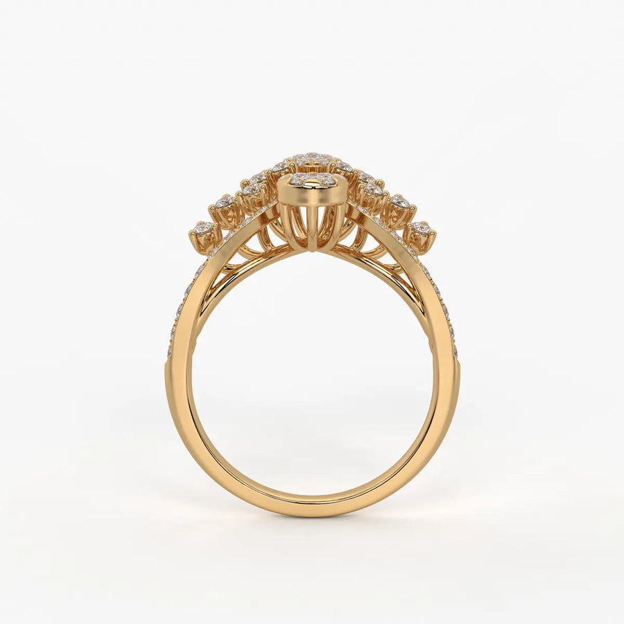 Elaris Regal Bloom Arc Ring
