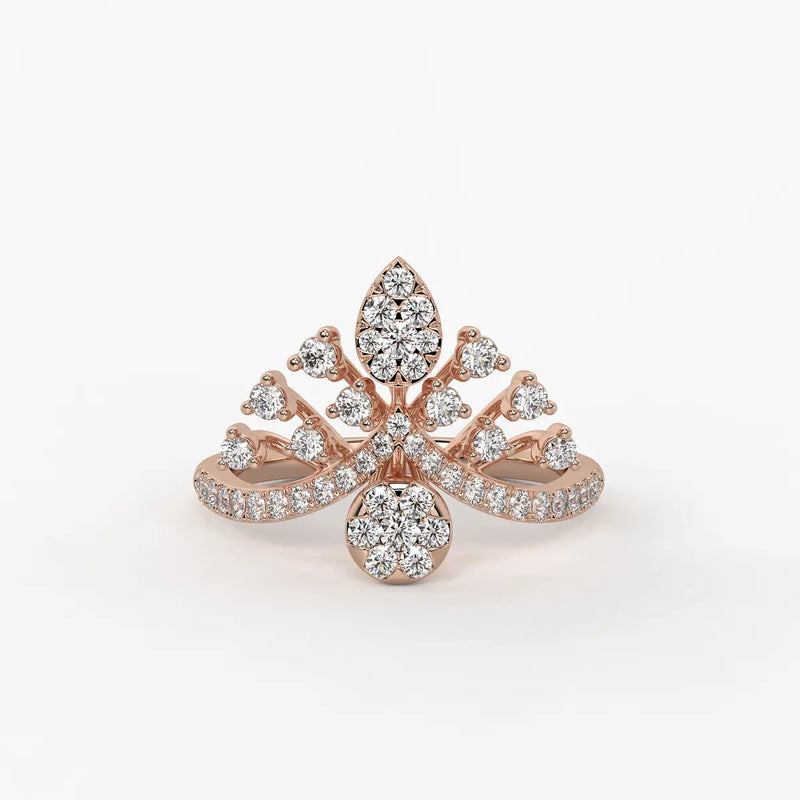 Elaris Regal Bloom Arc Ring