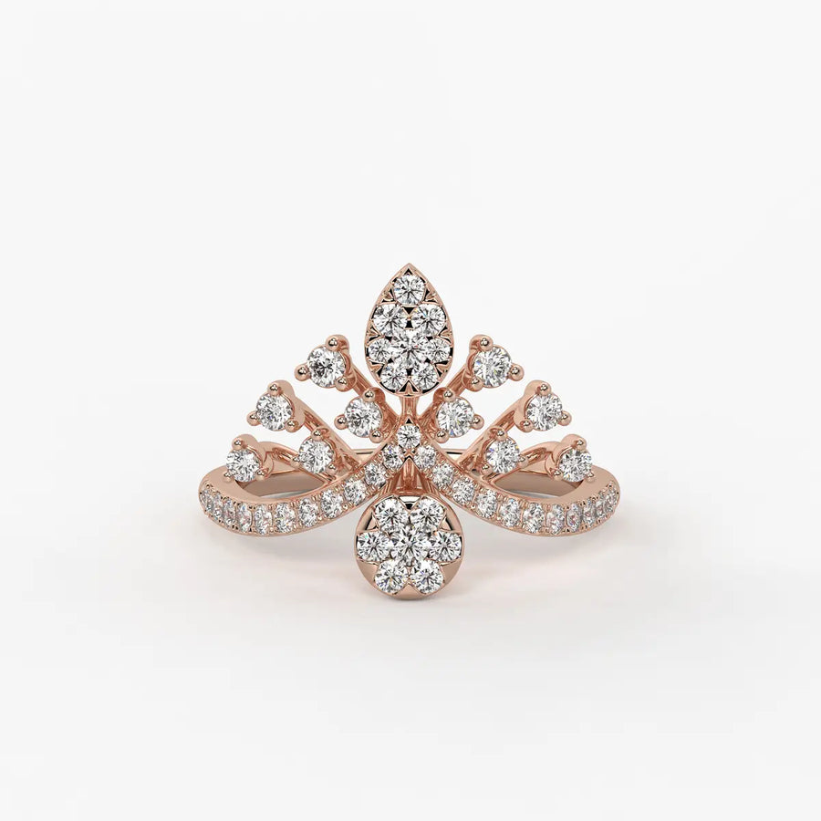 Elaris Regal Bloom Arc Ring