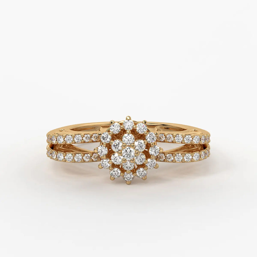 Starblossom Diamond Ring