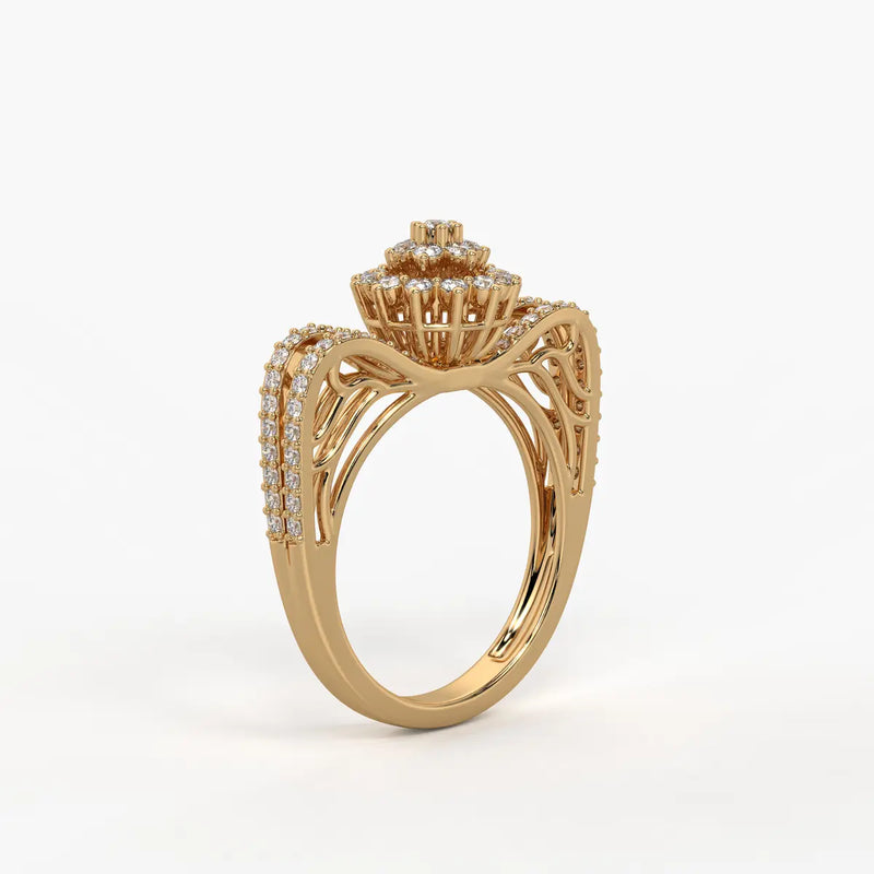 Starblossom Diamond Ring