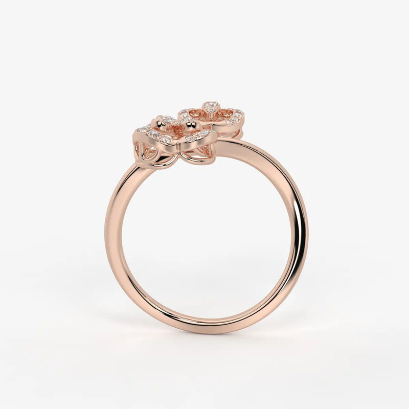 Elarisse Diamond Heart Duet Ring