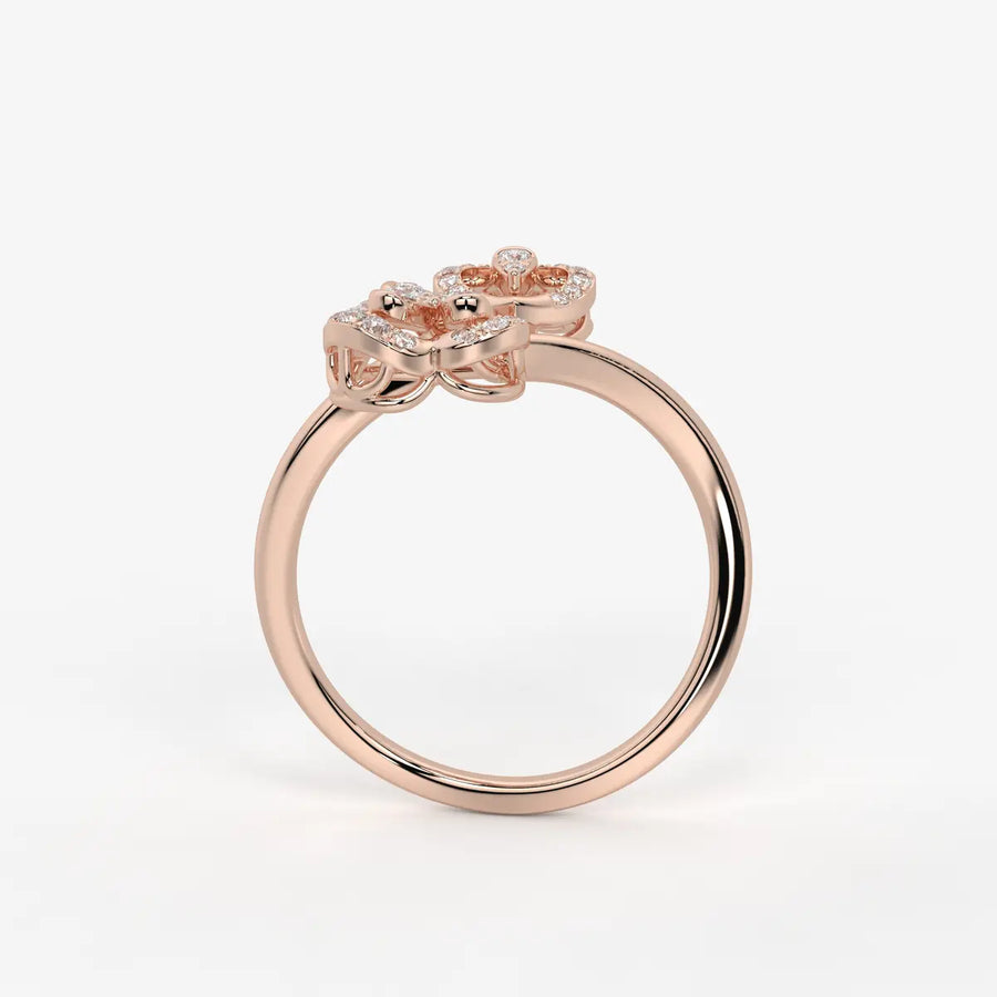 Elarisse Diamond Heart Duet Ring