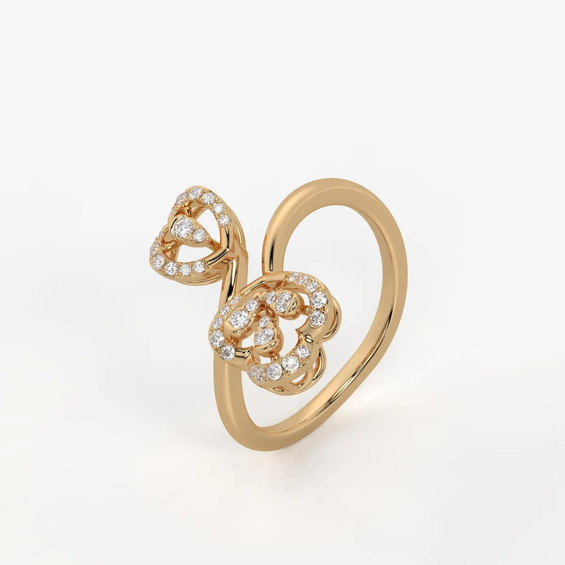 Elarisse Diamond Heart Duet Ring