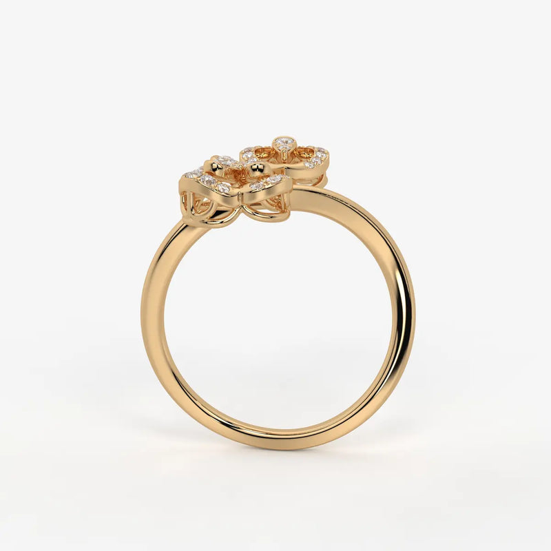 Elarisse Diamond Heart Duet Ring
