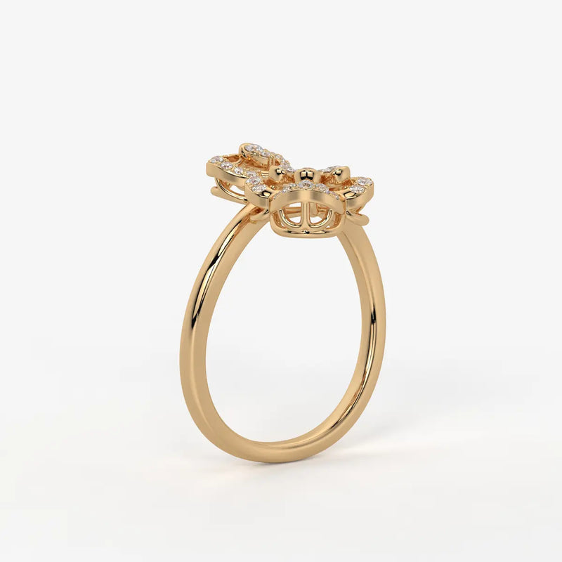 Elarisse Diamond Heart Duet Ring