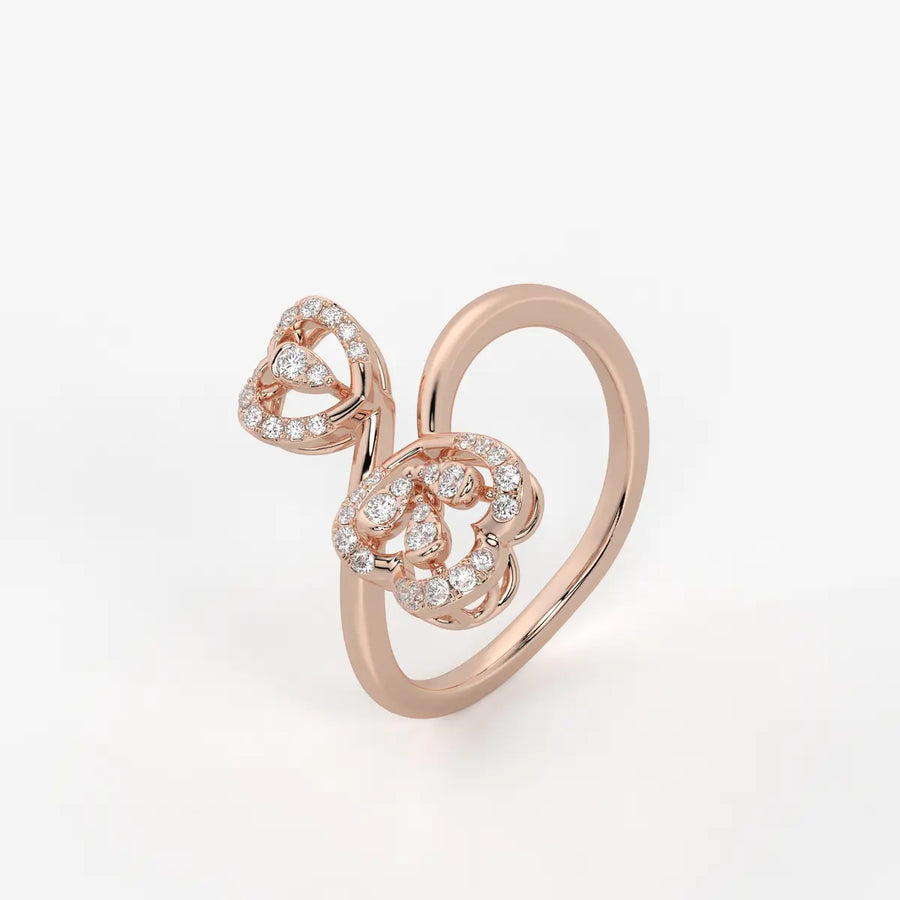 Elarisse Diamond Heart Duet Ring