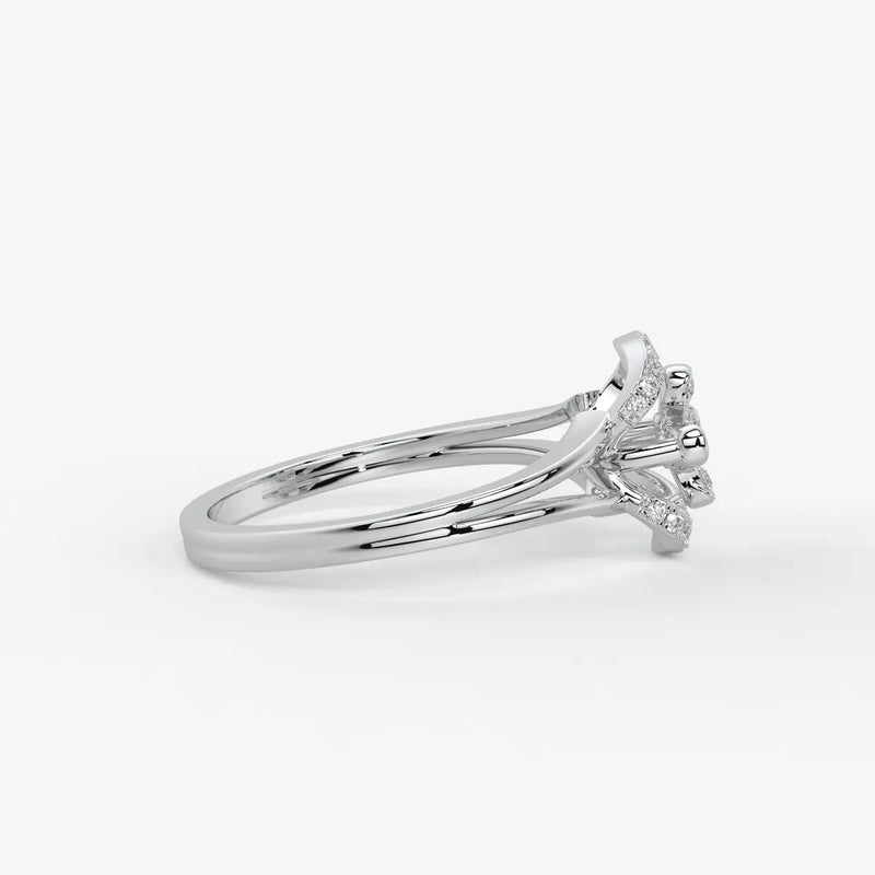 Ornelya Diamond Halo Bloom Ring