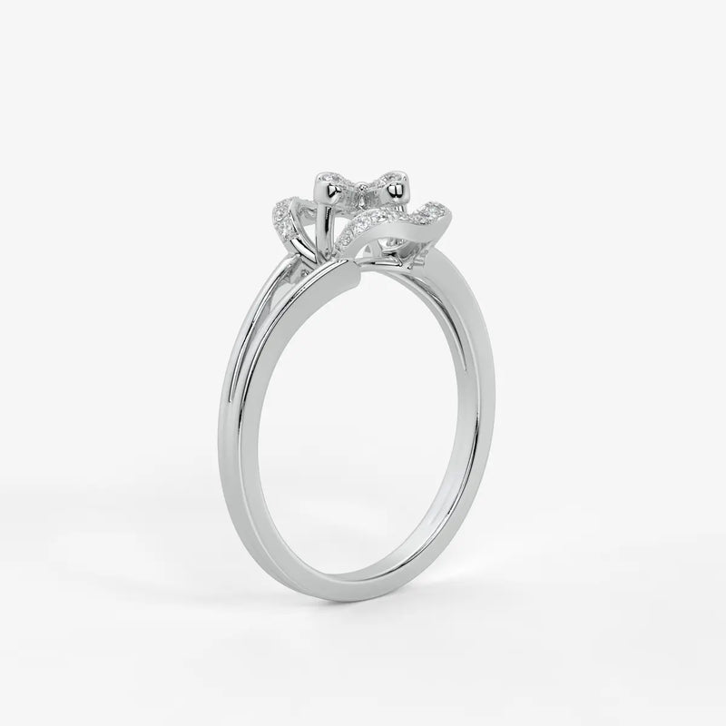 Ornelya Diamond Halo Bloom Ring