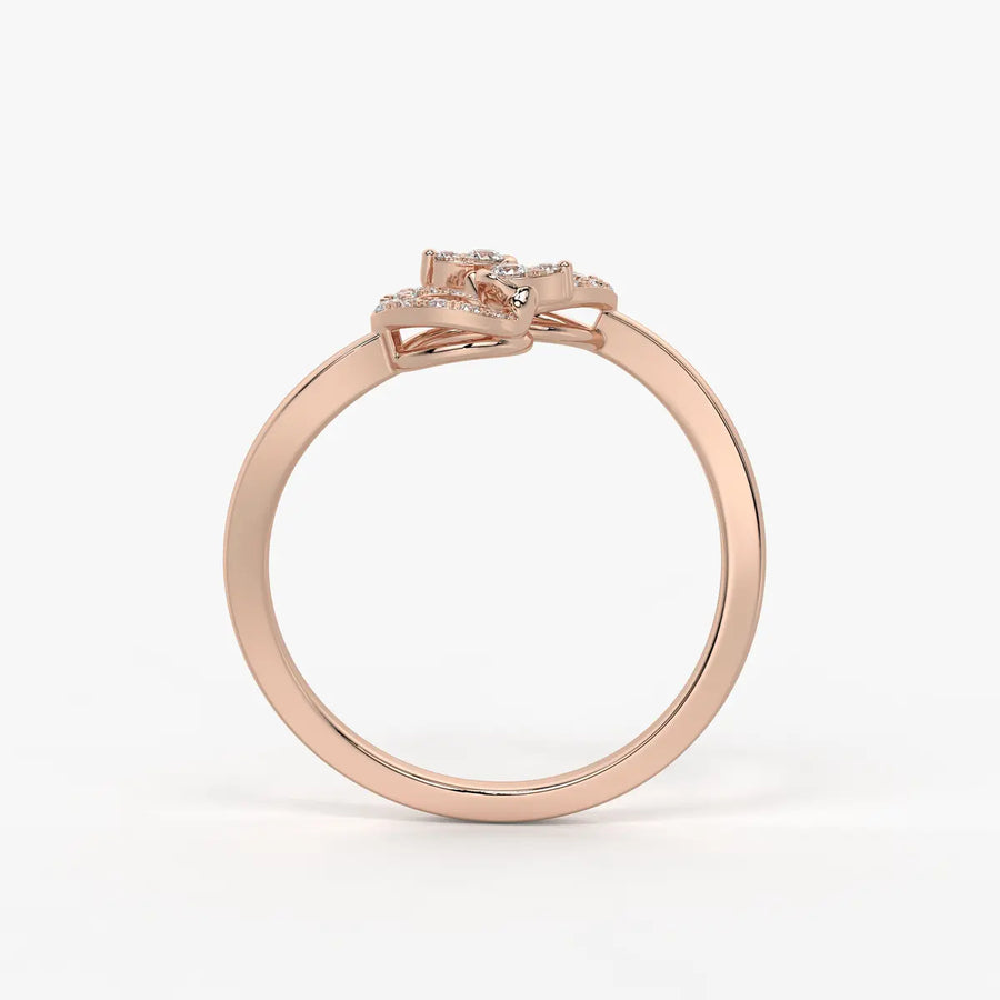 Virelisse Diamond Petal Embrace Ring