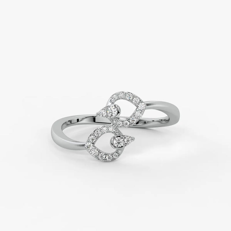 Virelisse Diamond Petal Embrace Ring