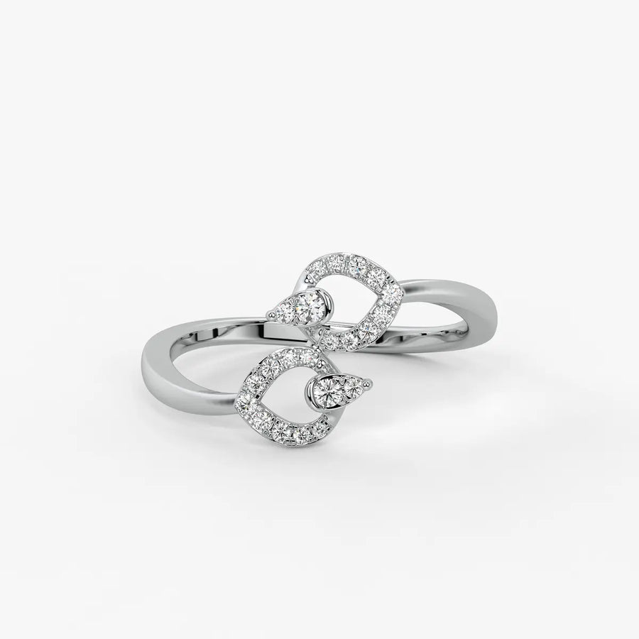 Virelisse Diamond Petal Embrace Ring