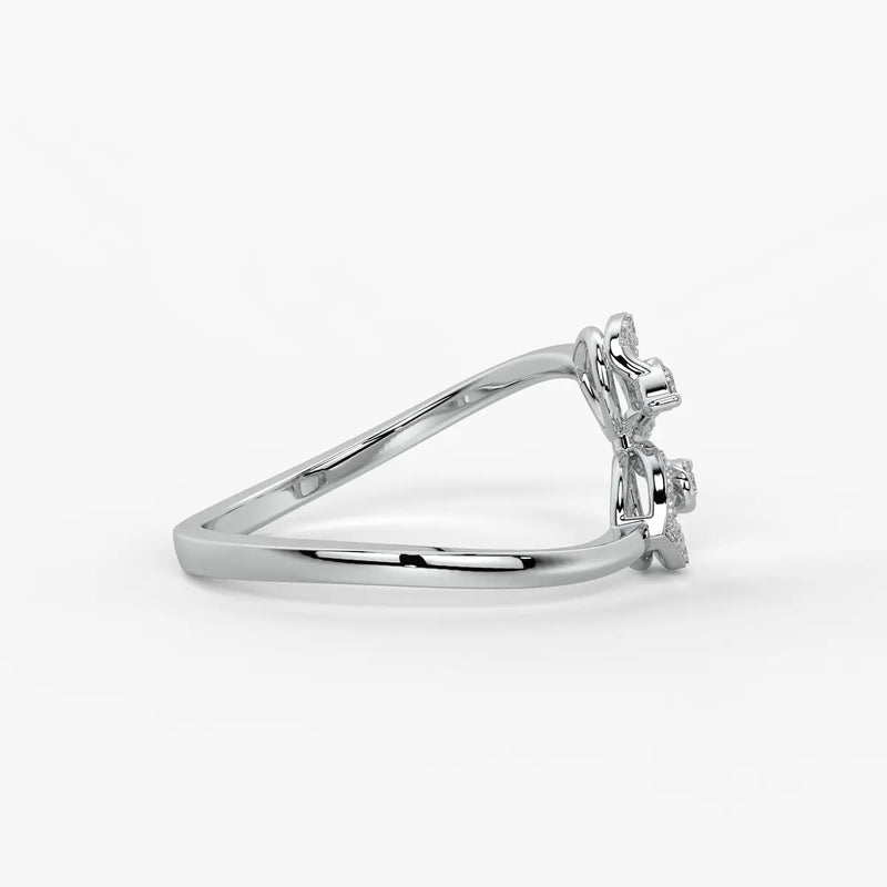 Virelisse Diamond Petal Embrace Ring