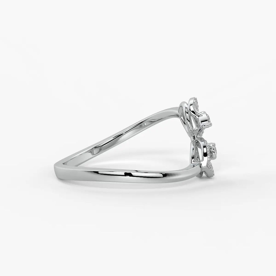 Virelisse Diamond Petal Embrace Ring