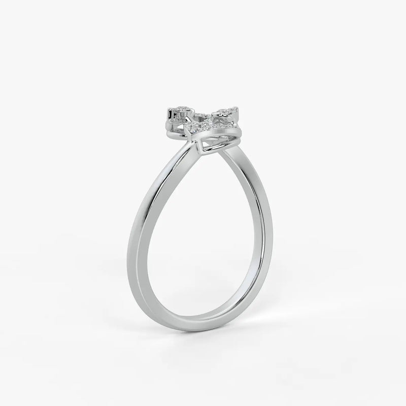 Virelisse Diamond Petal Embrace Ring