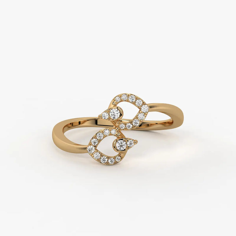 Virelisse Diamond Petal Embrace Ring