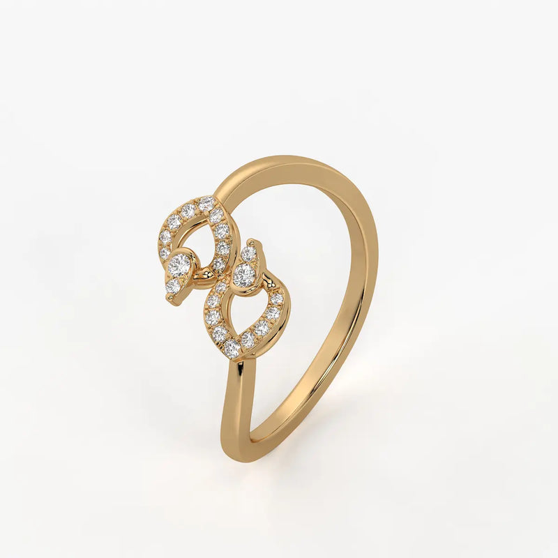 Virelisse Diamond Petal Embrace Ring