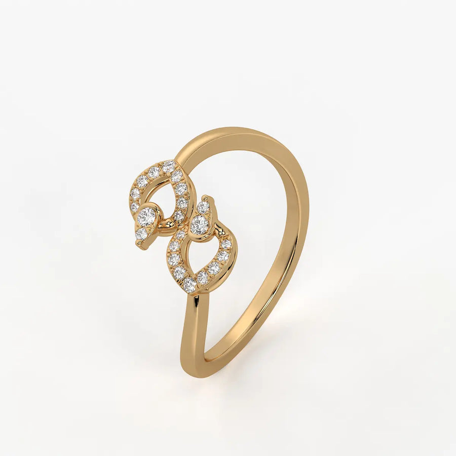 Virelisse Diamond Petal Embrace Ring