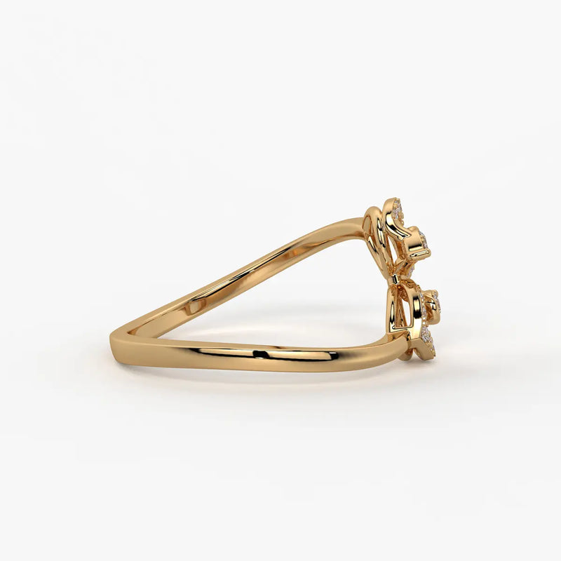 Virelisse Diamond Petal Embrace Ring