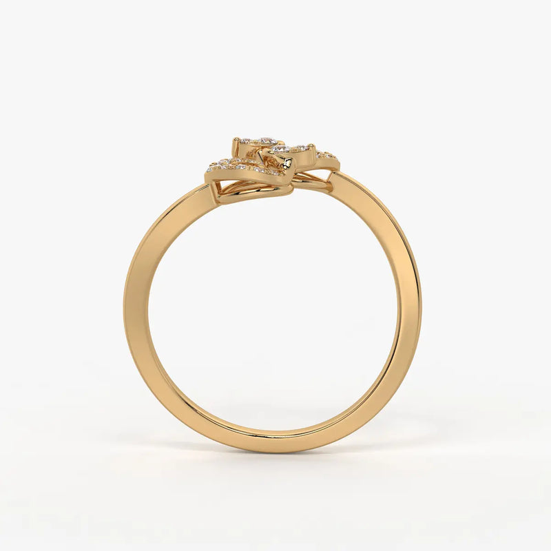 Virelisse Diamond Petal Embrace Ring