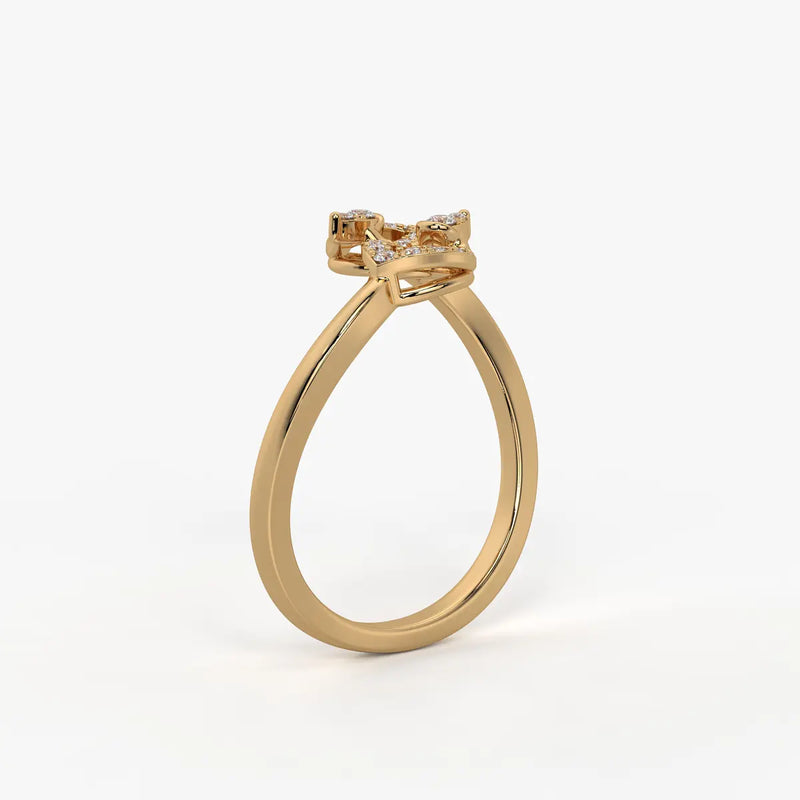 Virelisse Diamond Petal Embrace Ring