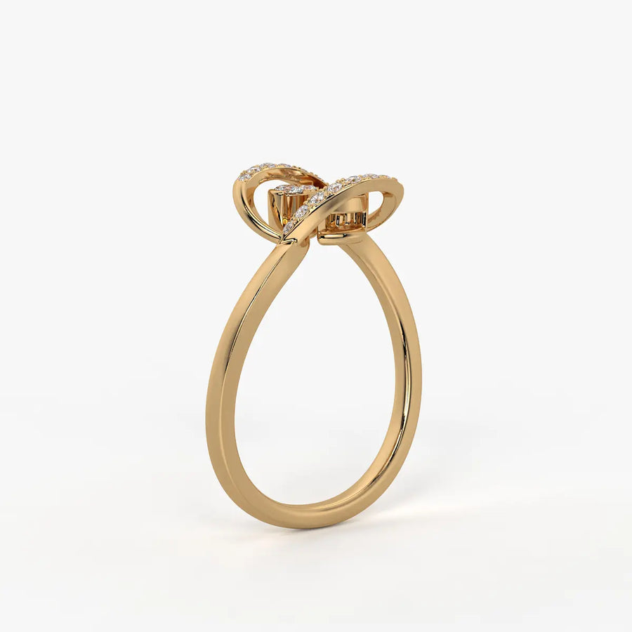 Averelle Diamond Twin Leaf Ring