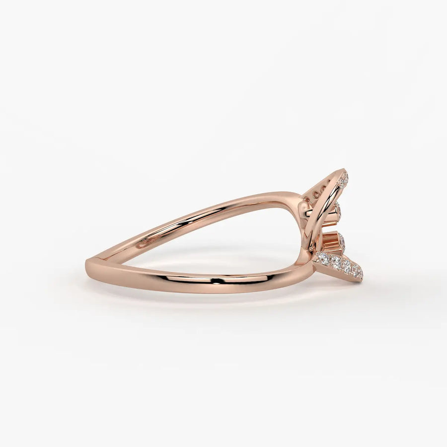 Averelle Diamond Twin Leaf Ring