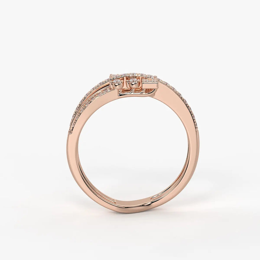 Kyvera Diamond Geo Wrap Ring