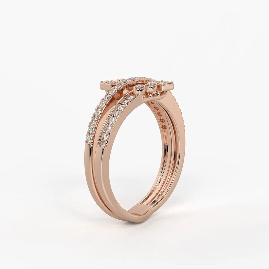Kyvera Diamond Geo Wrap Ring