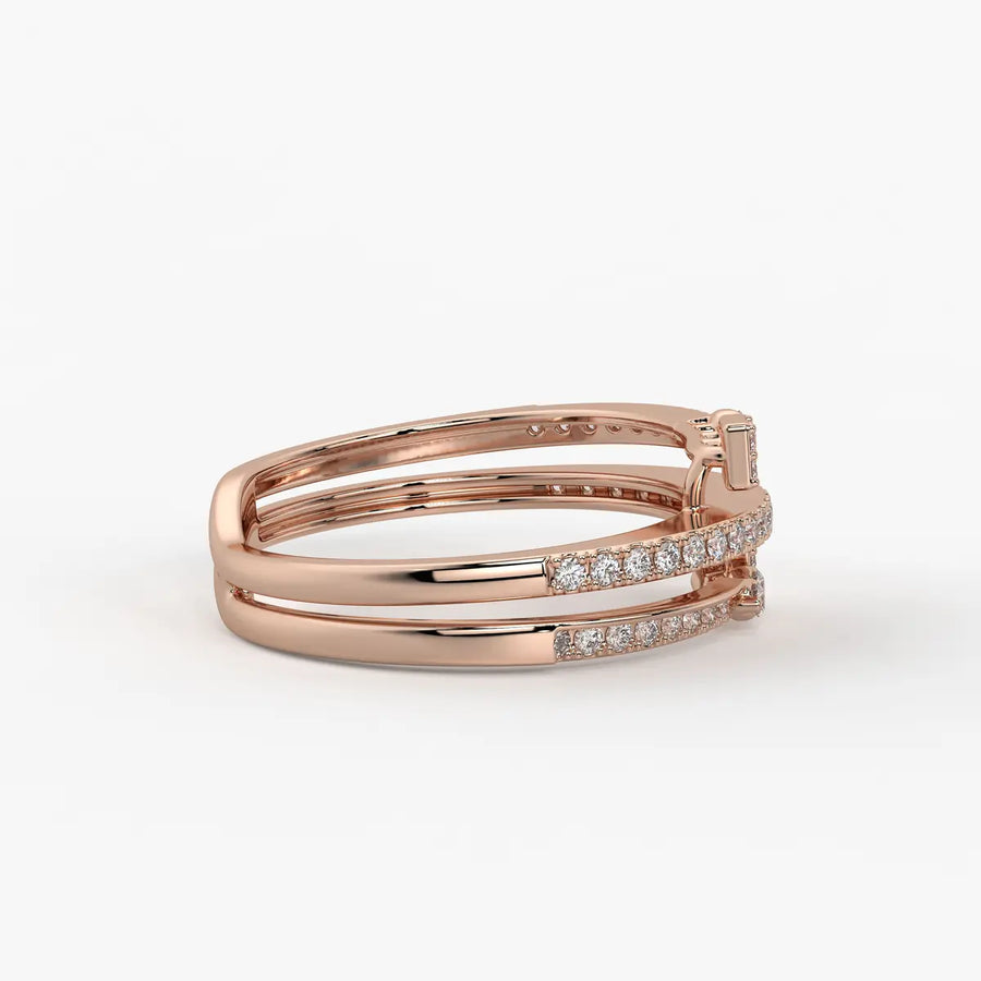 Kyvera Diamond Geo Wrap Ring