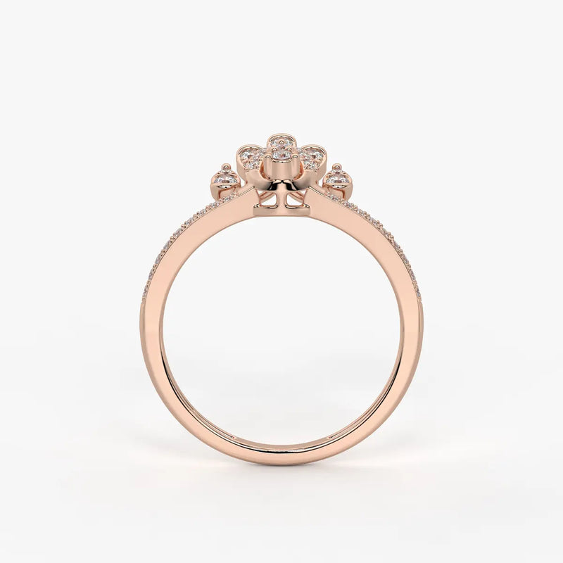 Cyrabelle Diamond Regal Crown Ring
