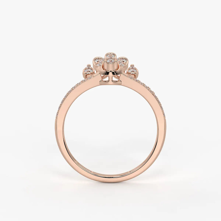 Cyrabelle Diamond Regal Crown Ring