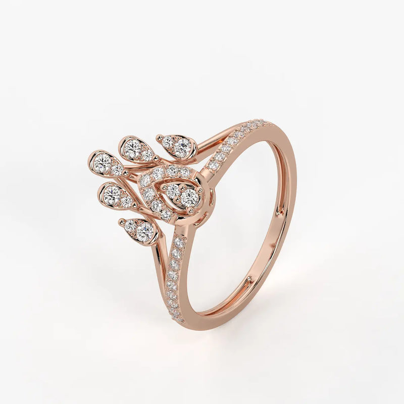 Cyrabelle Diamond Regal Crown Ring