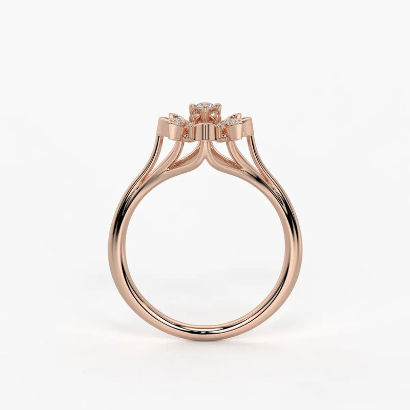 Asterion Diamond Starflower Ring