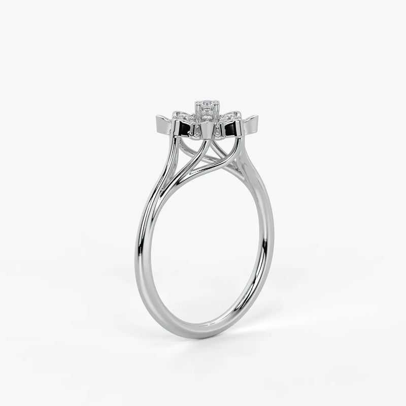 Asterion Diamond Starflower Ring