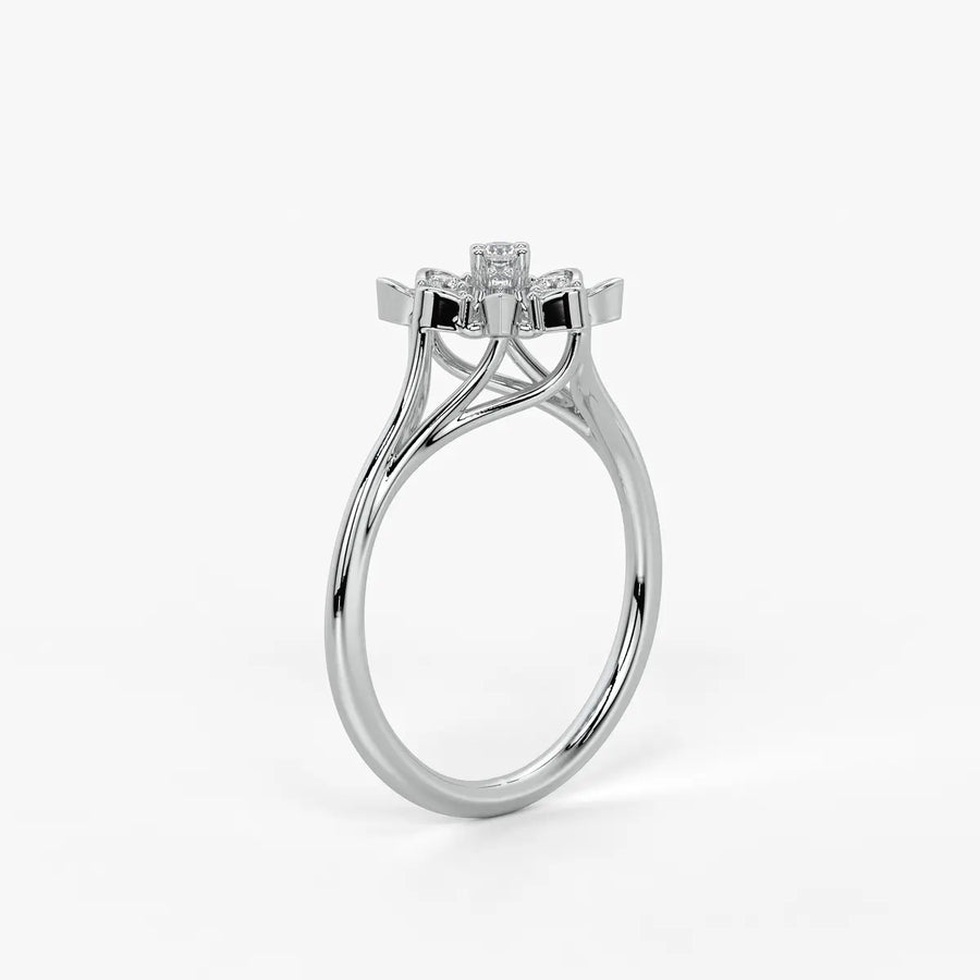 Asterion Diamond Starflower Ring