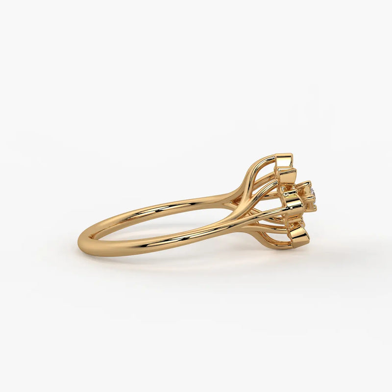 Asterion Diamond Starflower Ring