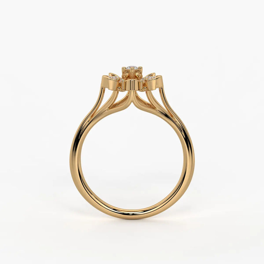 Asterion Diamond Starflower Ring