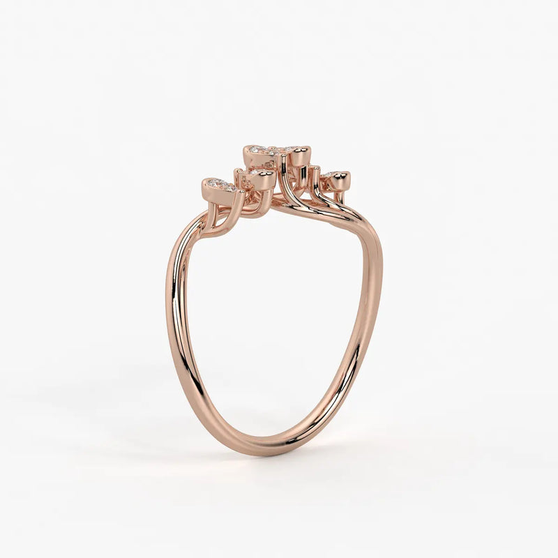 Dravik Diamond Linkwave Ring