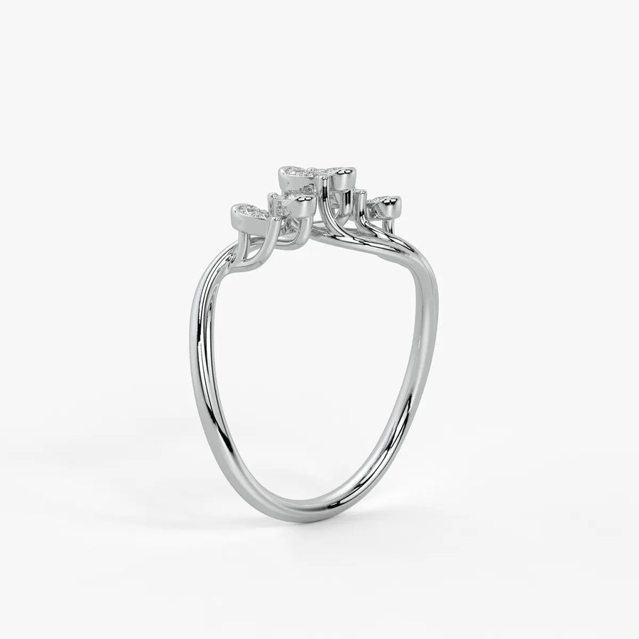 Dravik Diamond Linkwave Ring