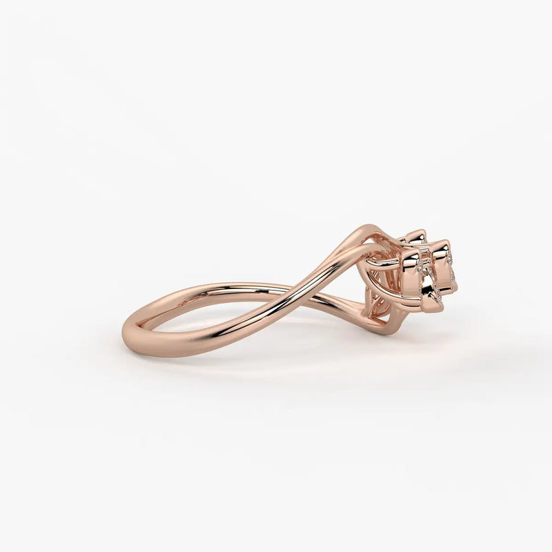Dravik Diamond Linkwave Ring