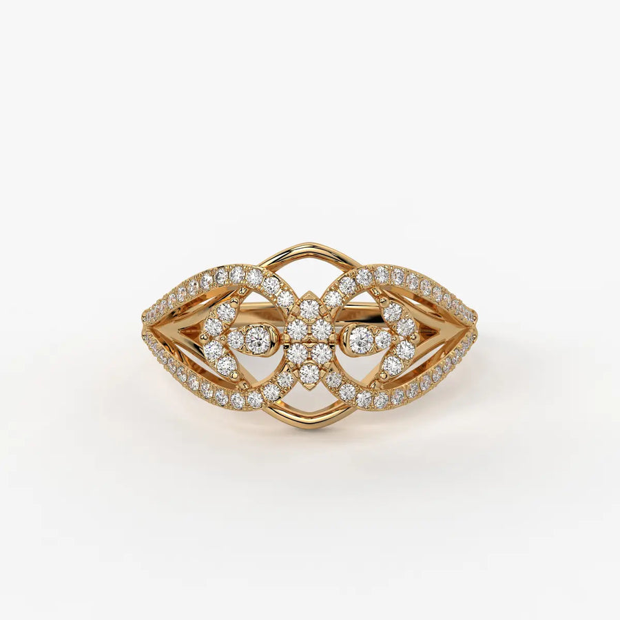 Vajra Crest Diamond Ring